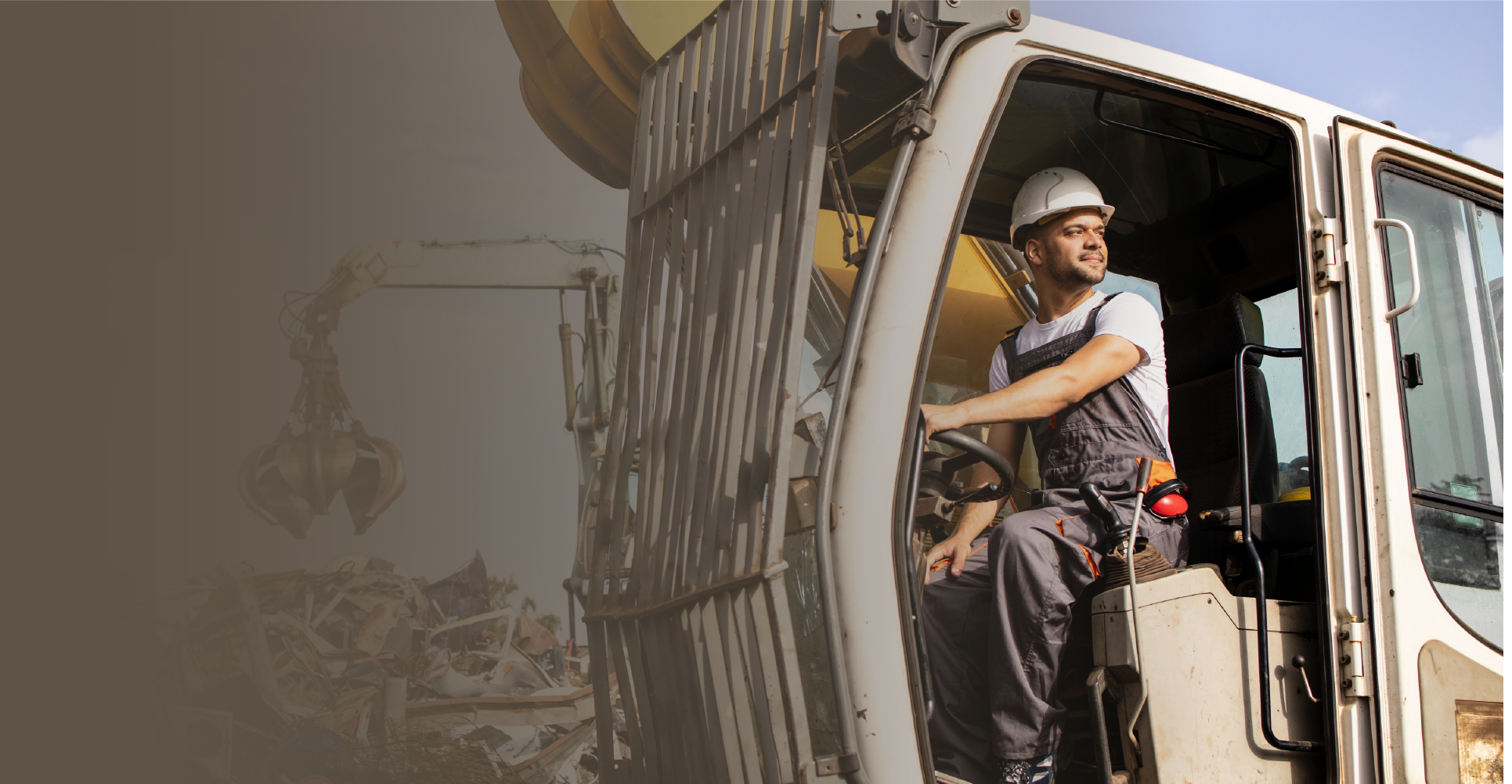 Heavy machinery at metal facility